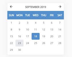 Simple Filterable Calendar In Pure Javascript Vanilla Calendar Css Script