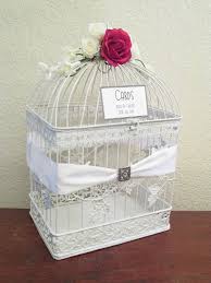 Find cream colored bird cages similar to the one pictured below. Birdcage Wedding Card Box Handmade Wedding Emmaline Bride