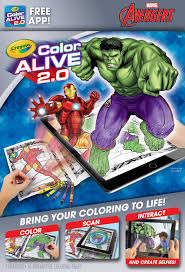 This video is about hulks superheroes coloring book pages. Crayola Color Alive 20 Avengers Coloring Book Set With App 16 Pages Walmart Com Walmart Com