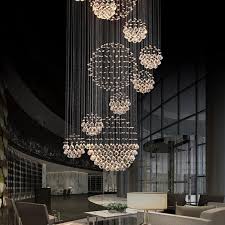 Luxury Solar System Spiral Raindrop Chandelier Sofary Lighting Staircase Chandelier Pendant Ceiling Lamp Cool Chandeliers