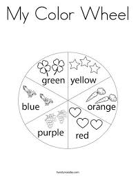 My Color Wheel Coloring Page Twisty Noodle Color Wheel Color Wheel Lesson Color Wheel Worksheet