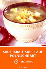 Sauerkrautsuppe Auf Polnische Art Rezept Sauerkrautsuppe Sauerkraut Rezepte