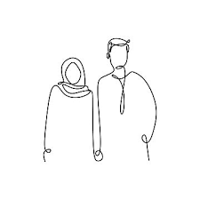 Dapatkan karakter kartun muslimah disini, insya allah update setiap hari. Muslim Couple Continuous Line Drawing Of A Man And Girl Romantic Design Minimalism Style Cartoon Family Background Png And Vector With Transparent Background Gambar Seni Garis Kartun Gambar Kartun