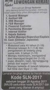 Iklan lowongan kerja harian analisa. Harian Analisa 05 Agustus 2017 Pusat Jasa Ketenagakerjaan Usu Facebook