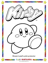 Kirby marx printable coloring pages page 1 line 17qq com. Kirby Nintendo Coloring Pages Play Nintendo