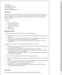 professional broadcast engineer