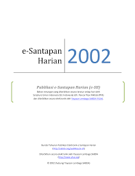 Di sebuah kampung yang dusun, adalah dua gembala sapi. E Santapan Harian Sabda