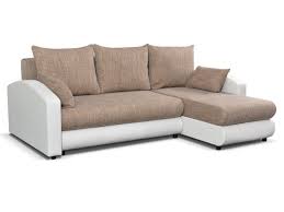 Kleines ecksofa grau denn kleine ecksofas bringen schon auf relativ wenig raum erstaunlich viel sitzfläche unter. Ecksofa Mit Schlaffunktion Piana Beige Weiss Kaufen