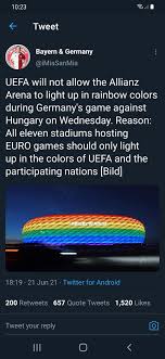 Uefa understands that the intention is it is the countries' counterpart to pride. Ln4xvye58 Lscm