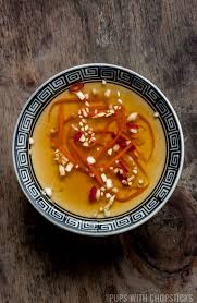 Vietnamese Fish Sauce Dipping Sauce Nuoc Cham Nuoc Mam Pups With Chopsticks
