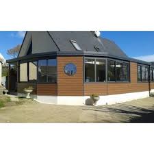 Extension A Toit Plat Avec Hublot Rond Dans Pan Coupe Toit Plat Toit Decoration Exterieur