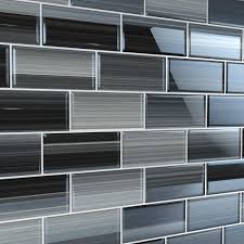 Kitchen backsplash glass tiles stone kitchen glass tiles kitchen backsplash glass tile design ideas. Tools Home Improvement 3x12 Bodesi Late Night Glass Subway Tile For Kitchen Backsplash Or Bathroom Tools Home Improvement Building Supplies