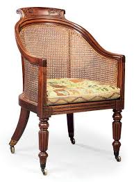 Date Unspecified A Regency Mahogany And Caned Library Bergere Early 19th Century Price Realised Gbp 2 500 Furniture Furnishings Mahogany