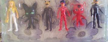 miraculous 6 li set kara kedi oyuncak kedi