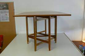 Teak patio dining set for 6 navy sling with reclining and folding chairs. Vintage Folding Teak Dining Table By Bendt Winge For Kleppe Mobelfabrikk 1960s For Sale At Pamono