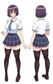 Rule 34 - Akari (modaete Yo, Adam-kun) Full Body Glasses Modaete Yo,  Adamu-kun School Uniform Schoolgirl Upscaled | 11422442