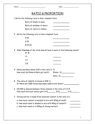 Ks3 Maths Worksheets Ratio Proportion Ks3 Maths Worksheets Proportions Worksheet Ratio And Proportion Worksheet