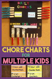 59 chore chart ideas for kids multiple kids diy chore