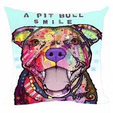 Home Cozy Linen Maltese Papillon Pitbull Cushion Cover Dog Wedding Decoration Pillow Case For Sofa Car Covers Custom Home Dec Pitbulls Pitbull Dog Colorful Dog