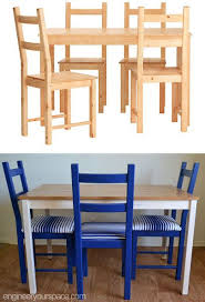 Ikea black dining table and chairs ingatorp. Ikea Hack Ikea S Ivar And Ikea S Ingo Get A Facelift Dining Furniture Makeover Rustic Dining Furniture Ikea Chair