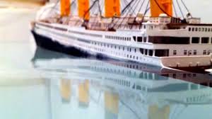 titanic model sinking youtube