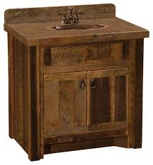 Eviva's best selling bathroom vanity, the acclaim, is now available in sizes 24, 28, or 30 inches to match your unique small bathroom. Barnwood Vanity 30 Without Top Sink Center Rustic Bathroom Vanities And Sink Consoles By Rustic Deco Houzz