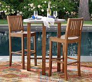 This is very similar to the basic place setting but with the inclusion of a salad plate and a soup bowl on top of the dinner plate. High Top Dining Tables Pottery Barn