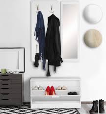 Sconto bietet schicke garderoben zum kleinen preis. Finebuy Wand Garderobe Jan Mit Garderobenpaneel Spiegel Schuhkipper 80 Cm Breit 27 Cm Schmal