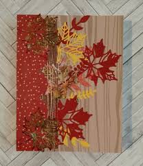 The tutorial also has an easy to follow video, that all but guarantees success with this craft project. Pin By Rhonda S Hill On Cards To Do Thanksgiving Cards Handmade Fall Paper Crafts Fall Cards