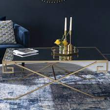Antique mirrored block coffee table. 13 Off Roma Gold Coffee Table Mirrored Top Lovehomestyle
