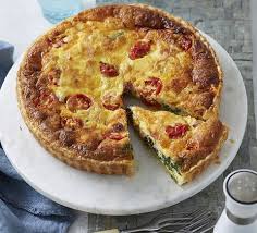 Ham Cheese Tomato And Spinach Quiche Recipe Quiche Recipes Recipes Spinach Quiche