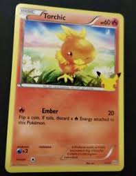 The pokémon company international is not responsible for the content of any linked website that is not operated by the pokémon company international. Torchic 11 25 Pokemon Mcdonalds 25th Anniversary Non Holo Card Ebay