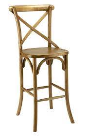 There's a problem loading this menu right now. Rustic Cross Back Bar Stool