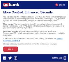 Html.form.login.template.usbank.radius.missingfield not an active employee? Us Bank Email Notification Connection Issues Emma Community