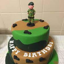 For a young man who was having a paintball party. Lisa S Cakes A Army Tank Made Of Icing For A Little Boy Facebook