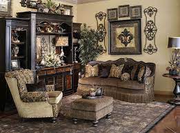 Nice Decor On Top Of Entertainment Center Gigi Raquelle Sofa Hemispheres Us Com Tuscan Decorating Living Room Tuscan Living Rooms Mediterranean Home Decor