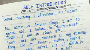 If it is a requirement to introduce yourself in a creative and unique way, you might try adding bits of introduction throughout the essay in combination with other. Self Introduction For School Students English How To Introduce Yourself In Class As A Student Youtube
