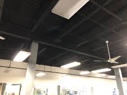 This ensures that the paint sticks well to all of the different surfaces, like ductwork for a black ceiling, i would still prime everything, but i would get the primer tinted gray for better coverage. Flat Black Ceiling Spray Painting Spray Genx Painting Company
