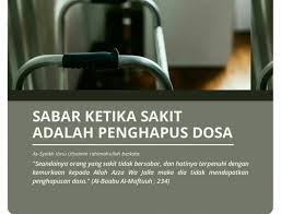 Sabar Ketika Sakit Menghapuskan Dosa Islamic Quotes Muslim Quotes Islamic Quotes Wonder Quotes