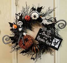 Jack Skellington Halloween Wreath Nightmare Before Christmas Hal Nightmare Before Christmas Decorations Nightmare Before Christmas Wreath Diy Halloween Wreath