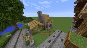 Easy minecraft building system with 5x5 house. Minecolonies Medieval Style
