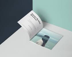 Free Square Brochure Mockup Square Brochures Magazine Mockup Brochures Mockups