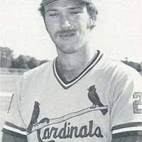 Keith Creel Royals, baseball player. Black and white portrait photograph