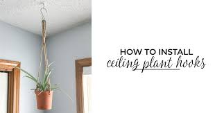 Drilling in the right spot! Two Ways To Install A Ceiling Hook For Plants Pretty Handy Girl