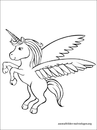 Einhorn Mit Flugeln Ausmalbilder Kostenlos Und Gratis Malvorlagen
