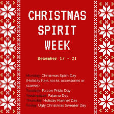 We can certainly help with the last part! Sjhs Christmas Spirit Week St Joseph High School
