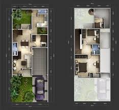 Rumah 2 lantai memiliki pola perencanaan arsitektur yang sedikit lebih kompleks dibanding rumah 1 lantai. Lingkar Warna 2 Denah Rumah Minimalis Ukuran 7x18 Meter 4 Kamar Tidur 2 Lantai Tampak Depan