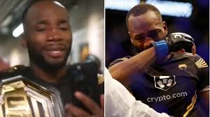 Leon Edwards FaceTimes his mum in tears after stunning KO