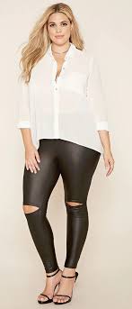 Forever 21 Forever 21 Plus Size Faux Leather Leggings Plus Size Leggings Plus Size Leather Pants Plus Size Fashion For Women