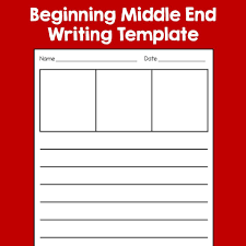 These Free Writing Templates Are Perfect When Introducing Beginning Middle End Writing In Writing Templates Kindergarten Beginning Middle End Writing Templates